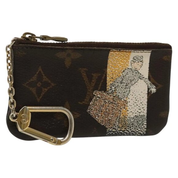 LOUIS VUITTON Monogram Groom Pochette Cles Coin Purse Jaune M60033 Auth 137295 - Picture 1 of 16